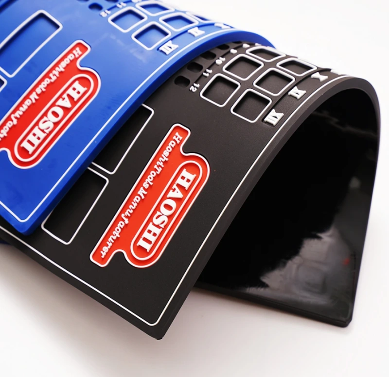 HAOSHI Blue Rubber Anti-slip Pinning Bench Desk Work Mat Locksmith Tools Black Lock Set