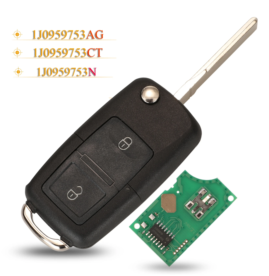 AUDI: MANDO PLEGABLE AUDI A3/TT DE 3 BOTONES 434 Mhz - ORIGINAL  8V083 Id48 Info