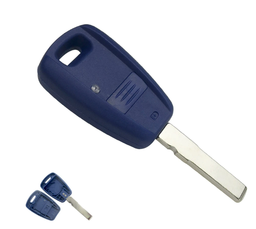 For Fiat 1 button transponder key blank SIP22 blade Blue Color/Black color