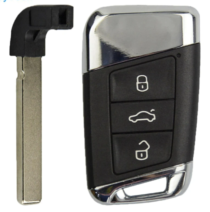 For VW 3 Button  Car Key Shell For Volkswagen VW Passat B8 New Magotan B5 Skoda A7 Variant Insert Blade