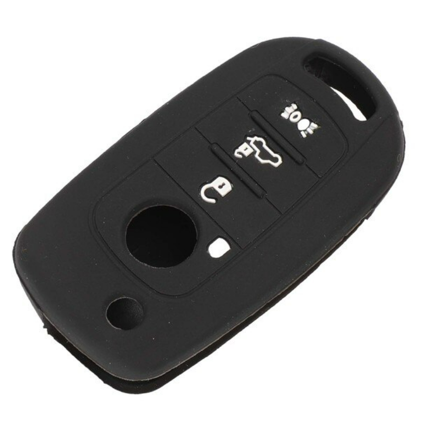 For Fiat 4 button key silicone case black blue red color