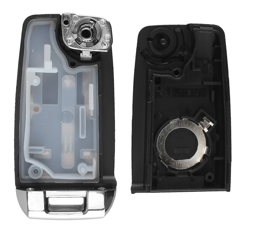 For VW modified 3 button flip remote key shell