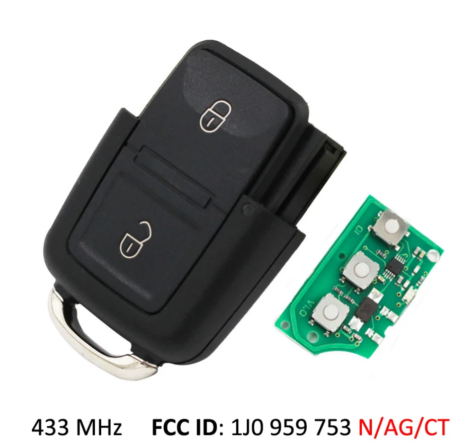 Telecomando 2 Tasti Volkswagen/Seat/Skoda (non Originale) - 1J0959753N - CENTRO DELLA CHIAVE - Foto 9