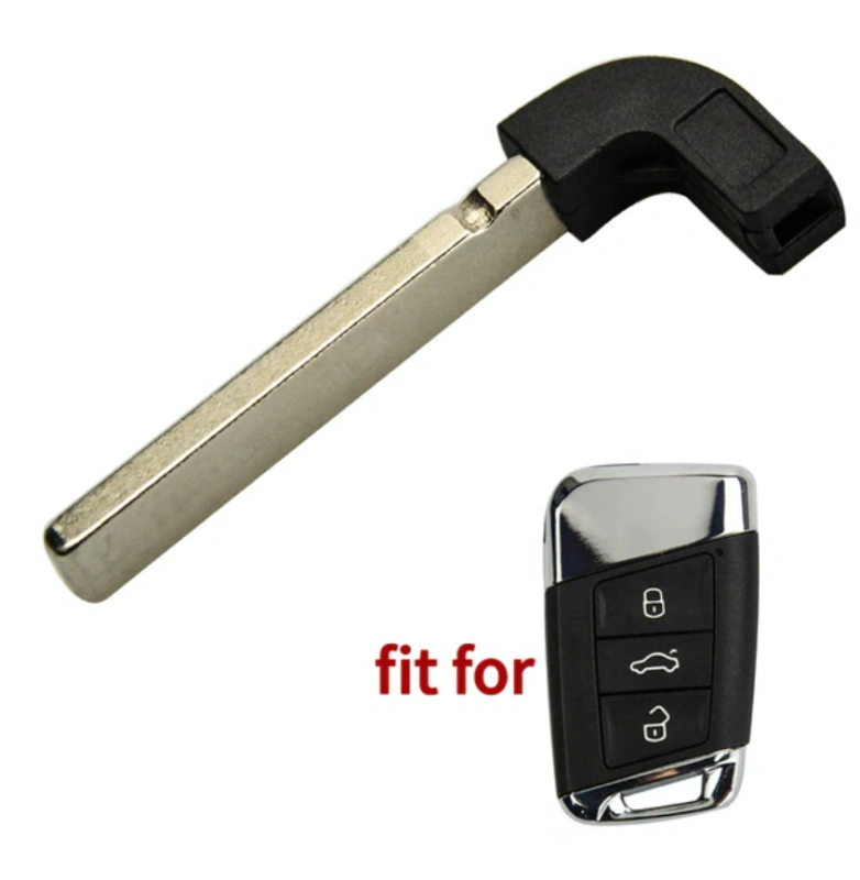 For VW Insert Smart Remote Emergency Key Blade
