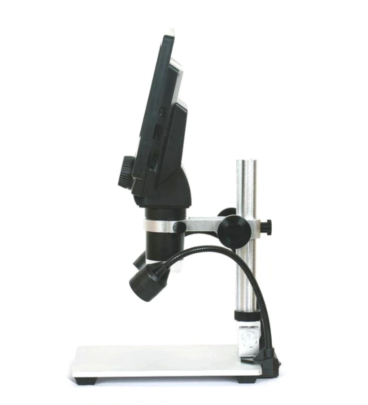 G1200 Digital Microscope 7 Inch Large Color Screen Large Base LCD Display 12MP 1-1200X Magnifier for Soldering Iron