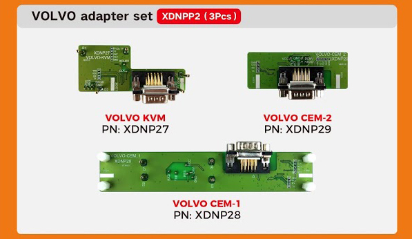 Xhorse MINI PROG Solder-free Adapters for MINI PROG and Key Tool Plus -BMW - Land Rover - Porsche - Volvo