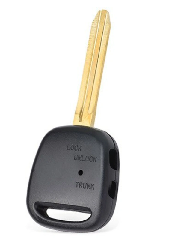 For Toyota  Car Key Shell  Side 1 / 2 Buttons TOY43 Blade with light hole