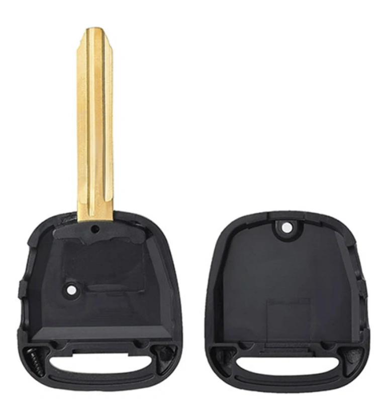 For Toyota  Car Key Shell  Side 1 / 2 Buttons TOY43 Blade with light hole