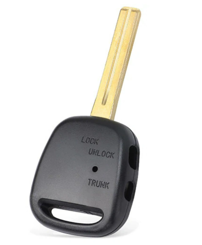 For Toyota  Car Key Shell  Side 1 / 2 Buttons TOY48 Blade with light hole