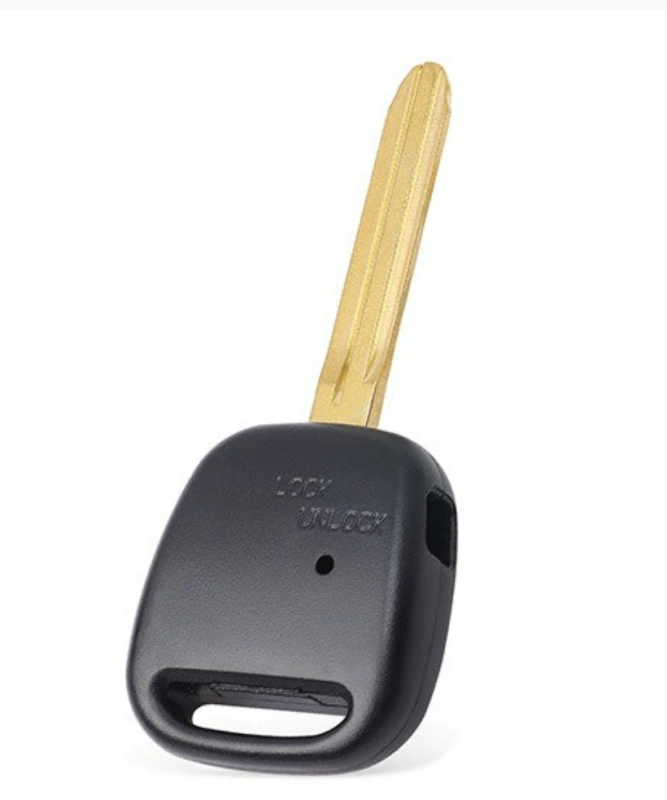 For Toyota  Car Key Shell  Side 1 / 2 Buttons TOY43 Blade with light hole