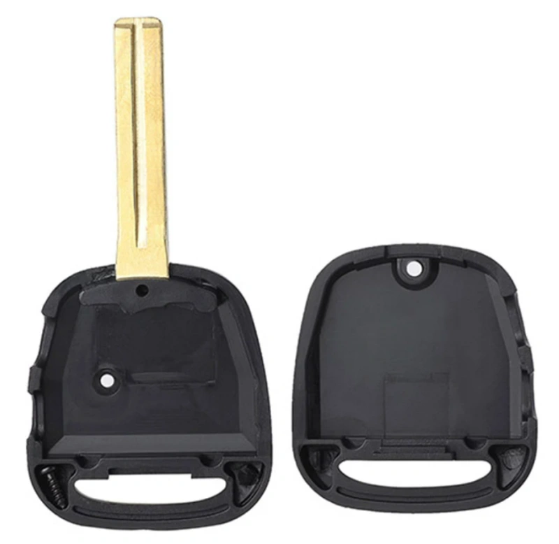 For Toyota  Car Key Shell  Side 1 / 2 Buttons TOY48 Blade with light hole