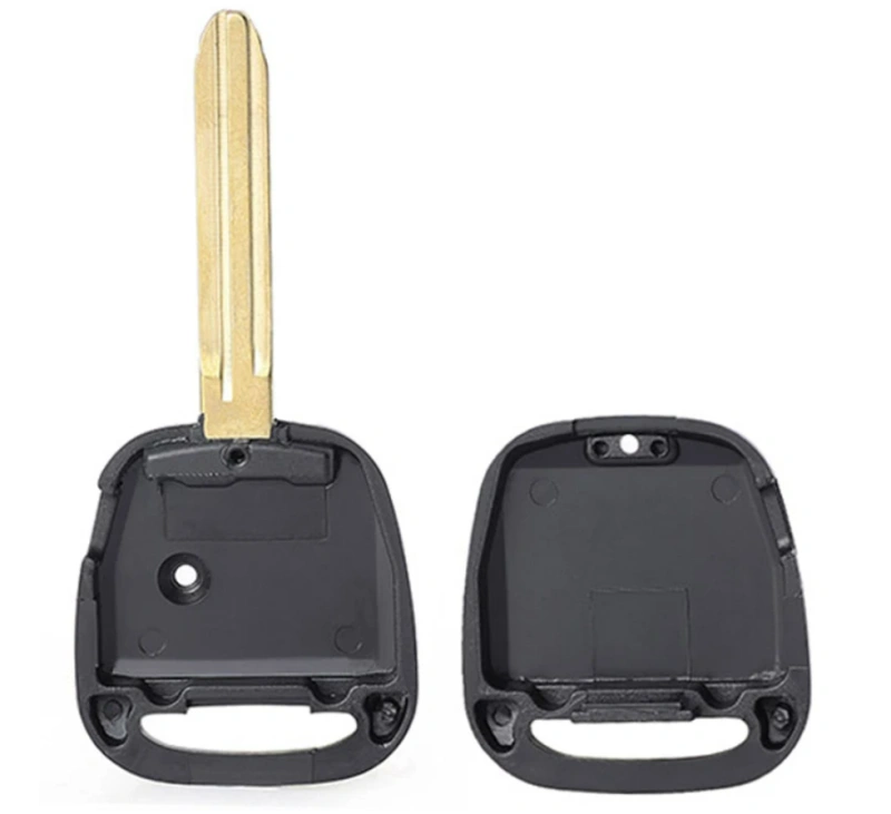 For Toyota  Car Key Shell  Side 1 / 2 Buttons TOY43 Blade with light hole