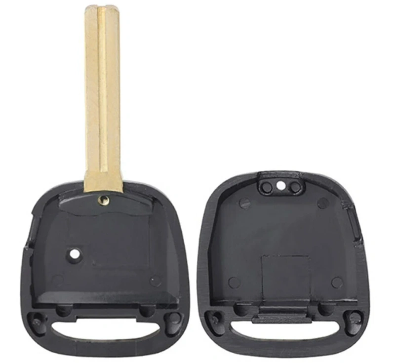 For Toyota  Car Key Shell  Side 1 / 2 Buttons TOY48 Blade with light hole