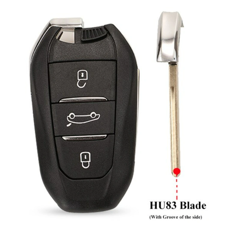 Car Key Shell for Peugeot 308 308S 408 3008 4008 5008 508 Fit Citroen C3 C4 DS 3 Buttons Key Case Replacement