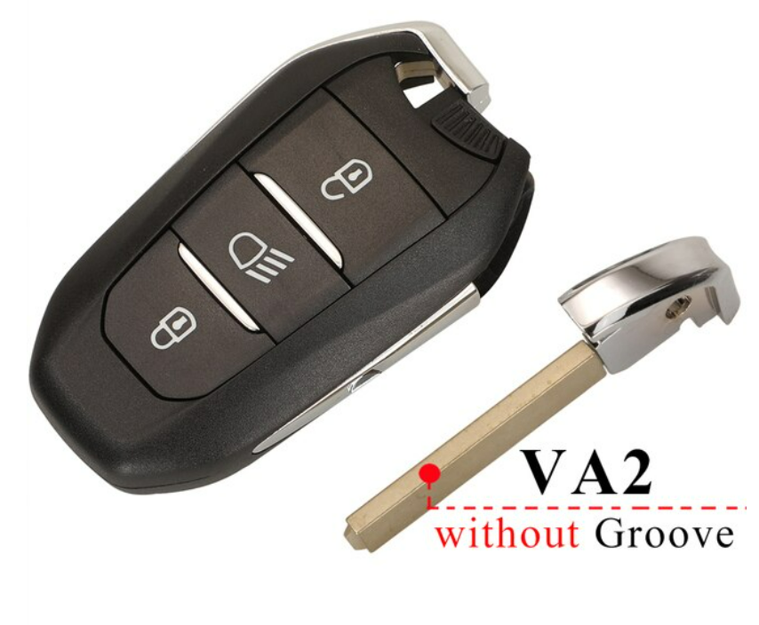 Car Key Shell for Peugeot 308 308S 408 3008 4008 5008 508 Fit Citroen C3 C4 DS 3 Buttons Key Case Replacement