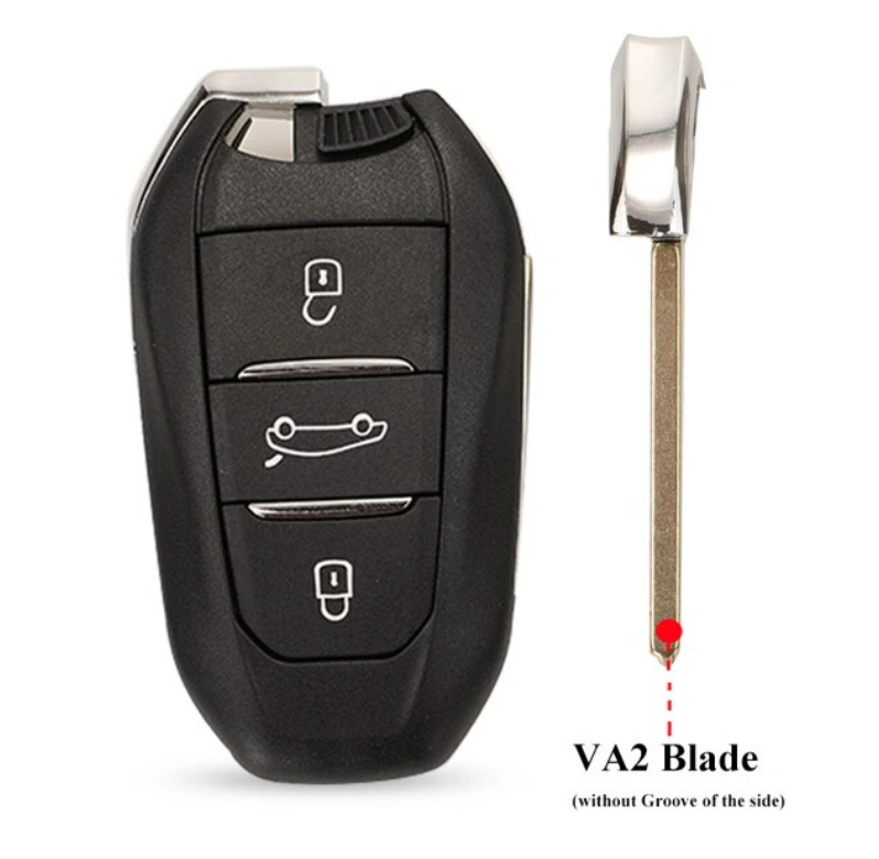 Car Key Shell for Peugeot 308 308S 408 3008 4008 5008 508 Fit Citroen C3 C4 DS 3 Buttons Key Case Replacement