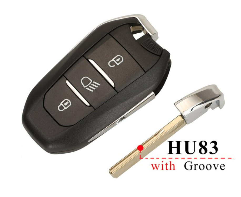 Car Key Shell for Peugeot 308 308S 408 3008 4008 5008 508 Fit Citroen C3 C4 DS 3 Buttons Key Case Replacement