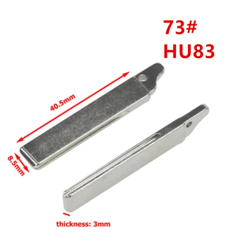 72# VA2 VA2T 73# HU83 Key Blade Flip Uncut Car Key Blade for Peugeot 307 407 Citroen Renault