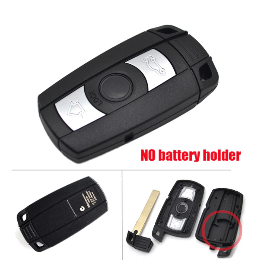 For BMW X5 X6 E61 E90 E82 E70 E71 E87 E88 E89 1 3 5 6 Series  3 button car key shell without battery holder