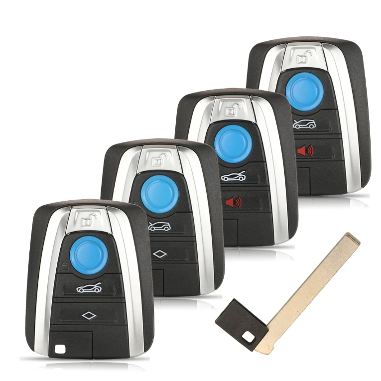 3+1 / 4 Button Smart Remote Car Key Shell For BMW
