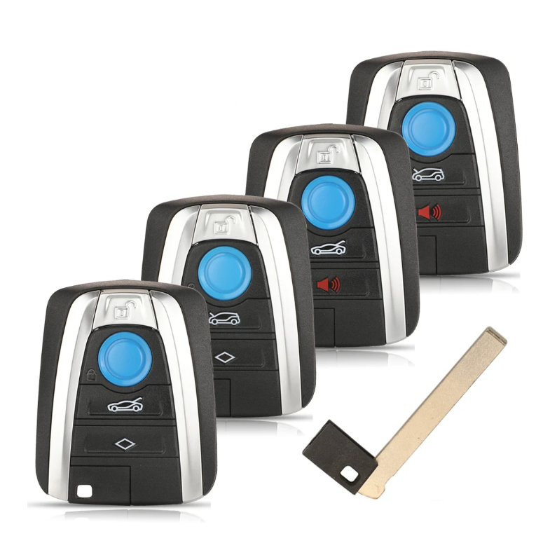 3+1 / 4 Button Smart Remote Car Key Shell For BMW