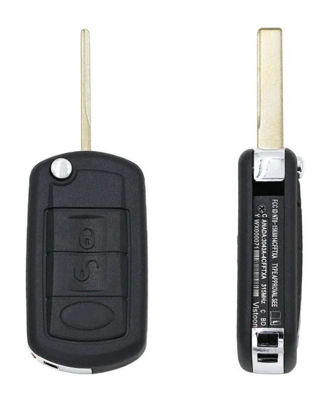 For Land Rover Discovery 3 4 Range Rover Sport Vogue Flip Remote Key Shell Hu92 with screw