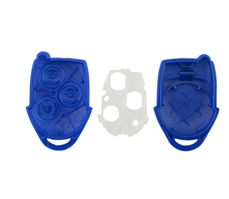 For Ford Transit 3 Button Remote Key Case Shell No Blade Blue