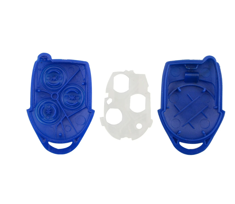 For Ford Transit 3 Button Remote Key Case Shell No Blade Blue