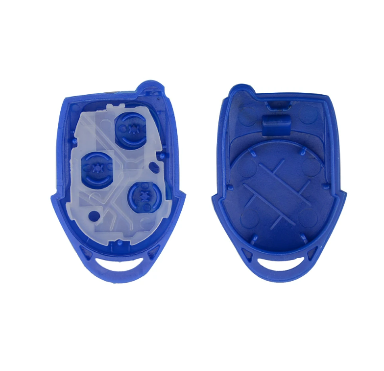 For Ford Transit 3 Button Remote Key Case Shell No Blade Blue