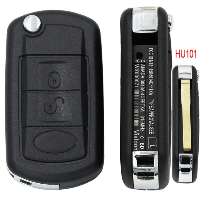 For Land Rover Discovery 3 4 Range Rover Sport Vogue Flip Remote Key Shell Hu101 with screw