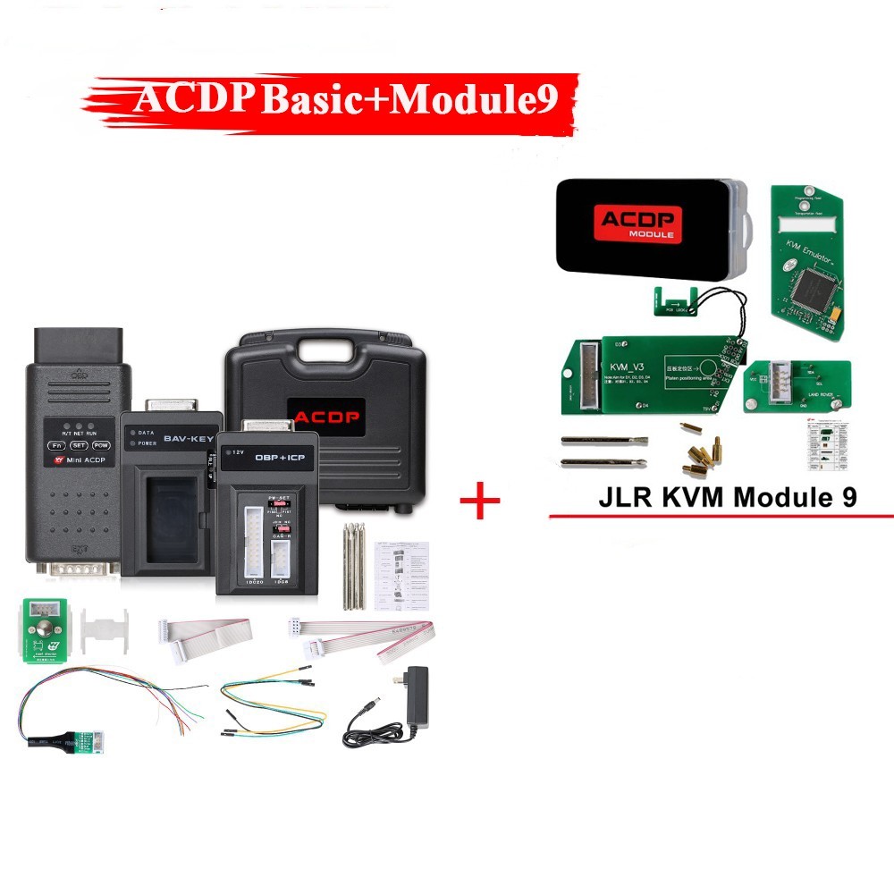 Yanhua Mini ACDP Car Programming Master Programmer Basic Module+Module9 Support KVM from 2014-2018 Add Key & All Key Lost