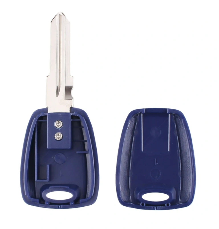 For Fiat transponder key blank GT15R blade Blue Color