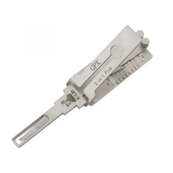 Original LISHI GPX 2 in 1 Decoder and Pick for Motorcycles Lock