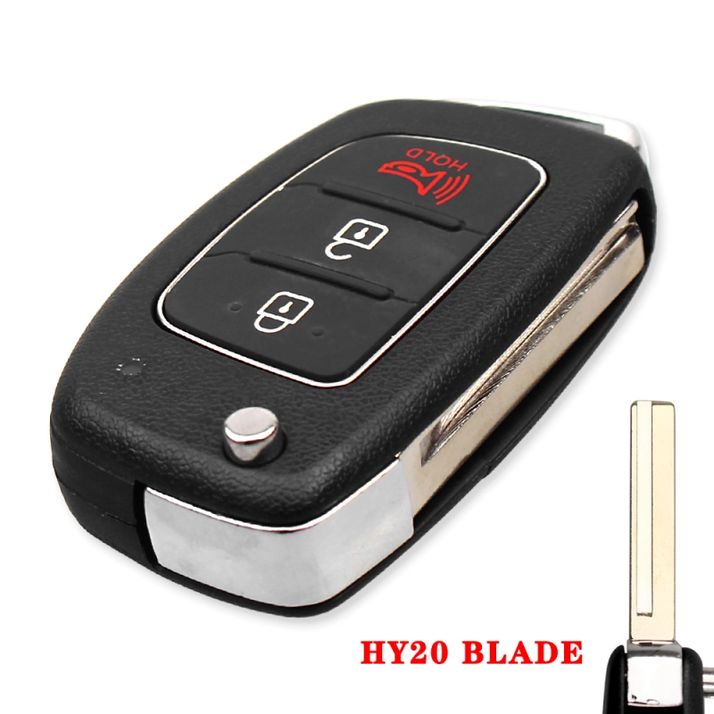 For Hyundai I20 I30 IX35 2+1 button Remote Key shell, please choose key blade