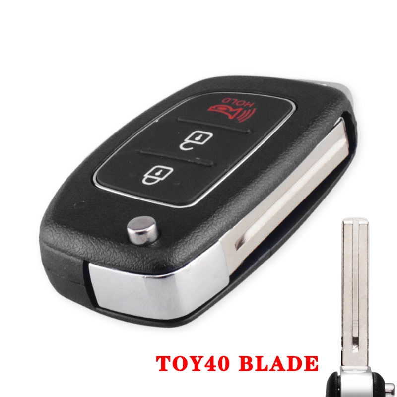 For Hyundai I20 I30 IX35 2+1 button Remote Key shell, please choose key blade