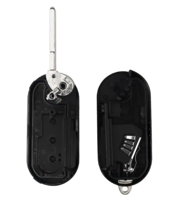 For Fiat 3 button remote key blank with black cover
