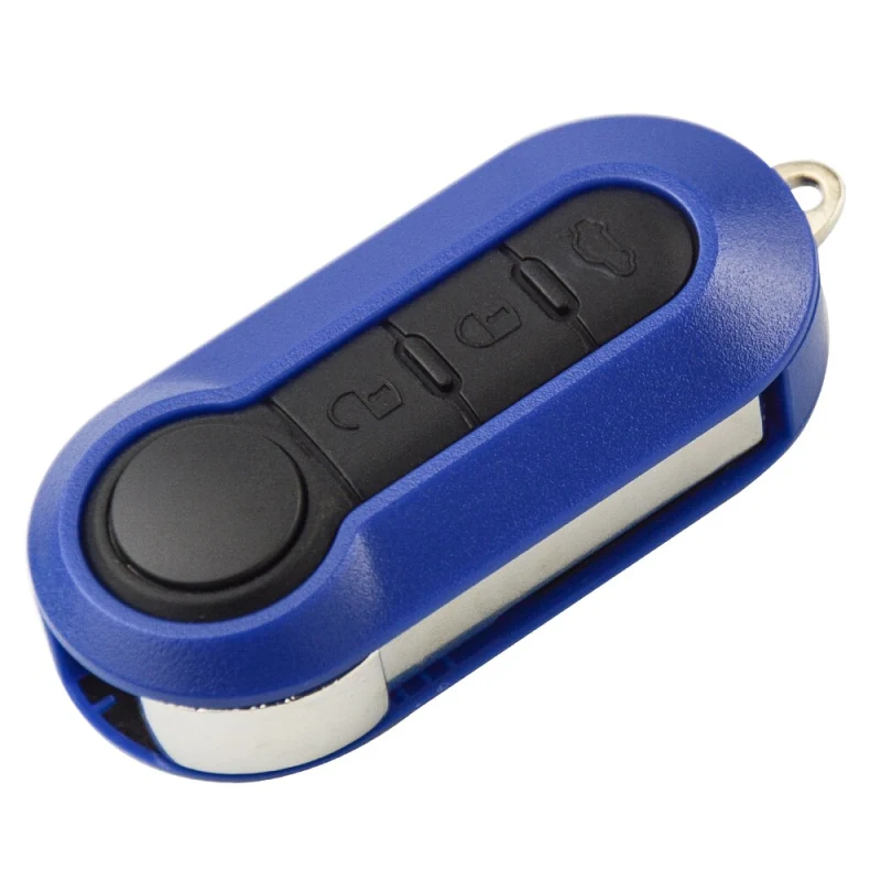 For Fiat 500 Panda Punto Bravo Ducato Colorful Flip Folding Remote Key Shell 3 Button Key with SIP22 blade