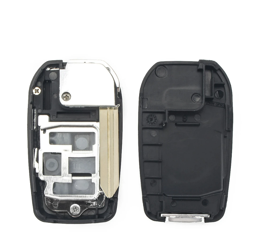 For Toyota Land Cruiser Camry 3 Buttons Modified Flip Car Key Shell with TOY43 / TOY48/ TOY47 blade