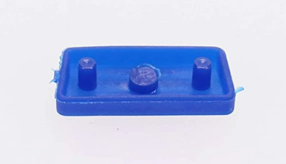 key button pad for Fiat 1 button remote key blue / black color