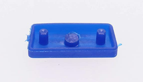 key button pad for Fiat 1 button remote key blue / black color