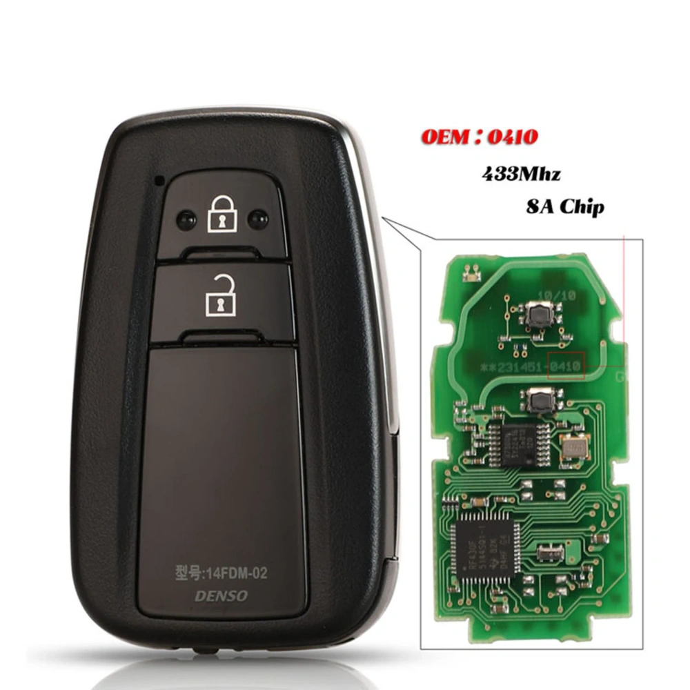 Original For Toyota CHR C-HR remote key 433mhz 8A Chip board number: 0410
