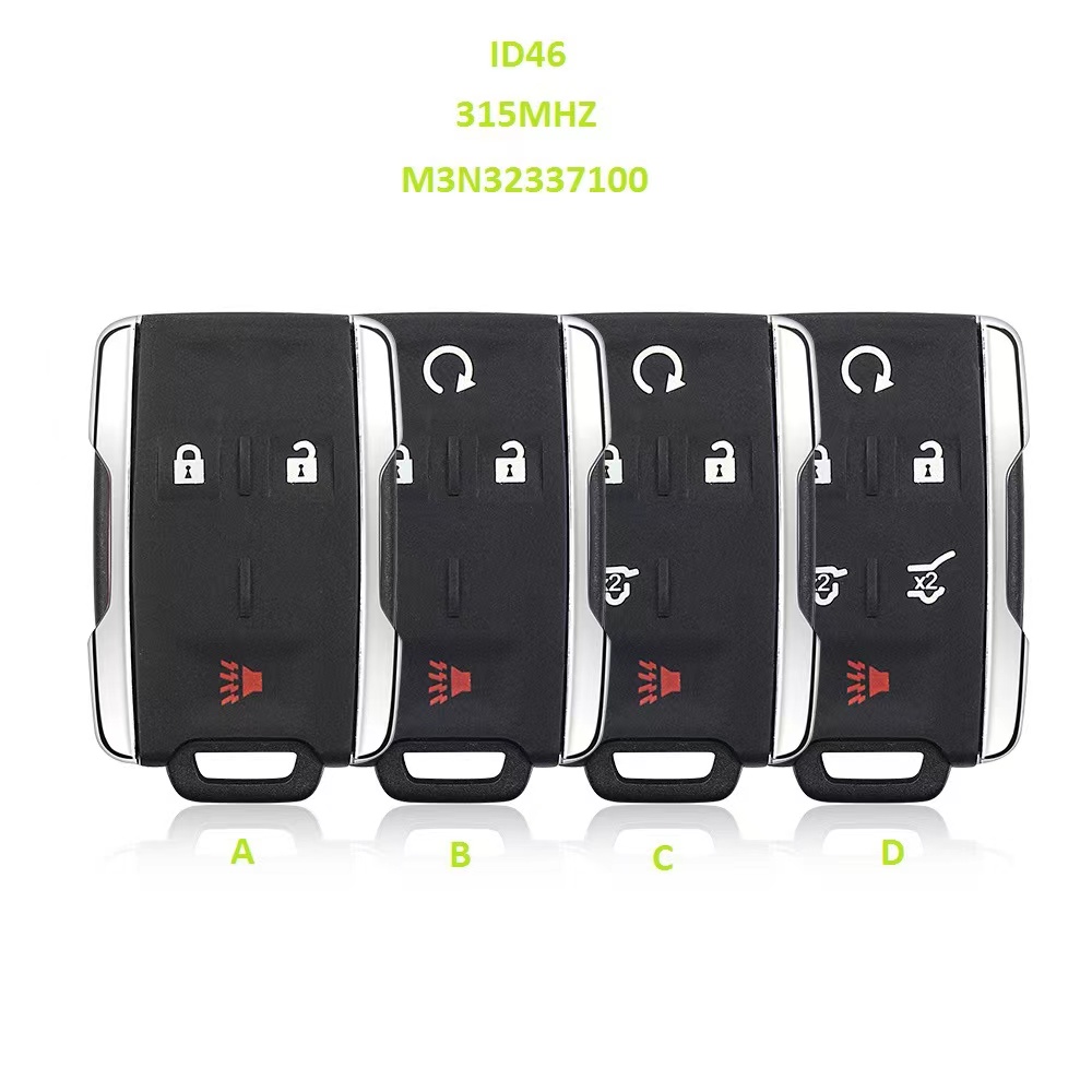 For Chevrolet GMC 3 4 5 6 button 2015-2019 keyless remote key 315mhz ...