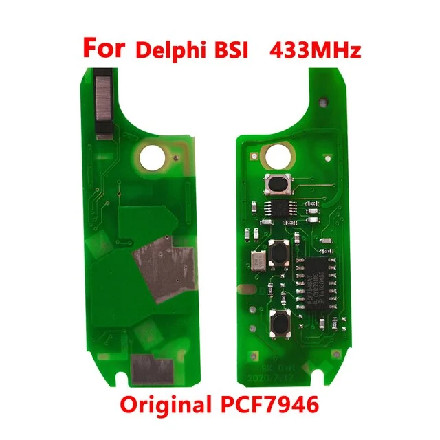 For Fiat Delphi / Marelli BSI 3 button 433Mhz with Original pcf7946 chip remote key