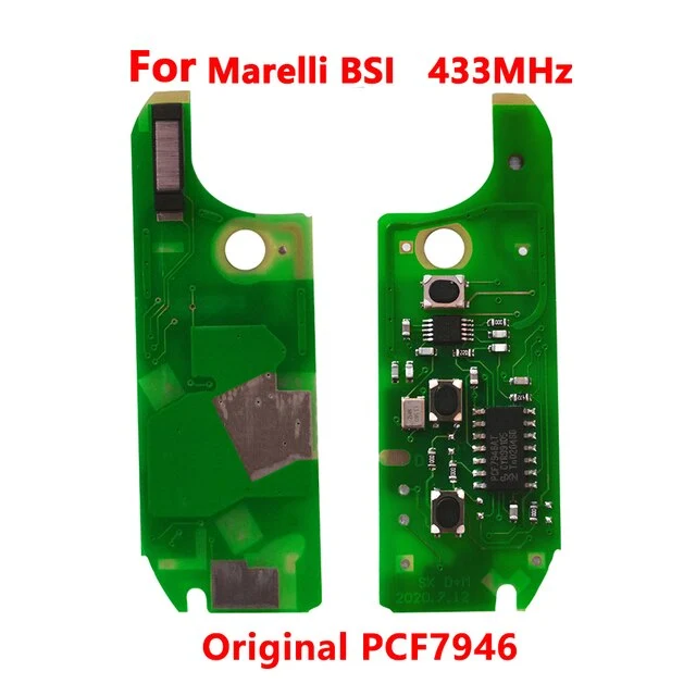 For Fiat Delphi / Marelli BSI 3 button 433Mhz with Original pcf7946 chip remote key