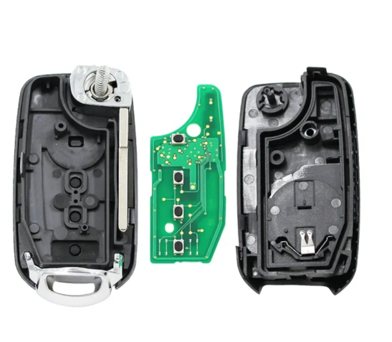 For Fiat Egea 500X tipo Original PCB+ aftermarket key shell 4 button Flip remote key Megamos AES 48 chip 433mhz SIP22 blade