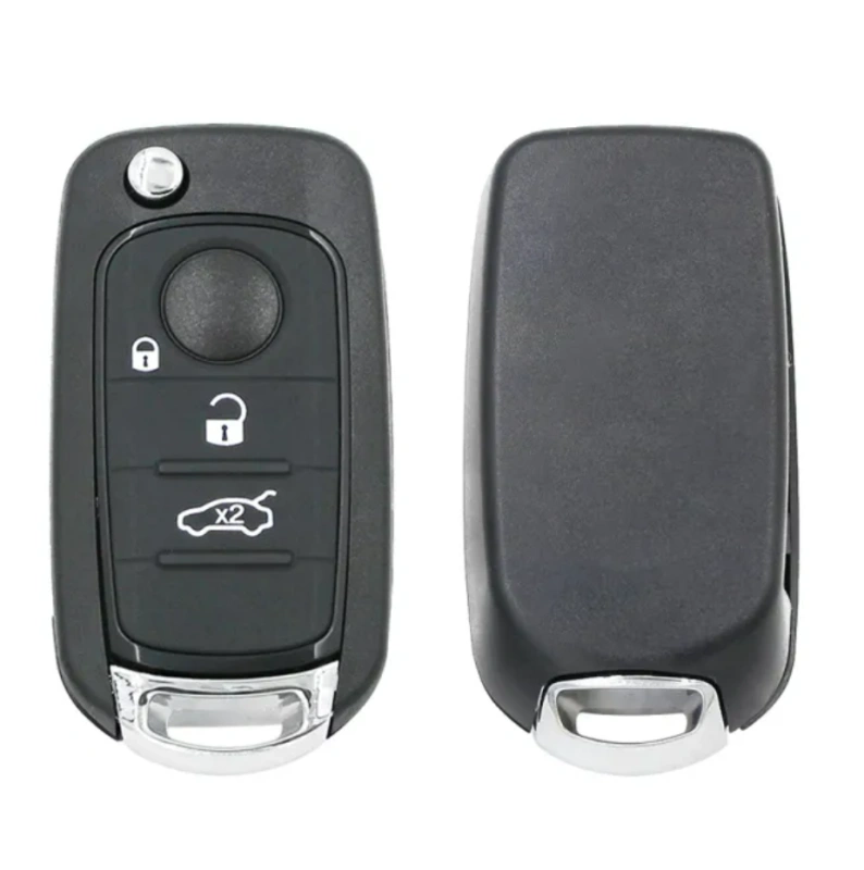 For Fiat Egea 500X tipo Original PCB+ aftermarket key shell 3 button Flip remote key Megamos AES 48 chip 433mhz SIP22 blade
