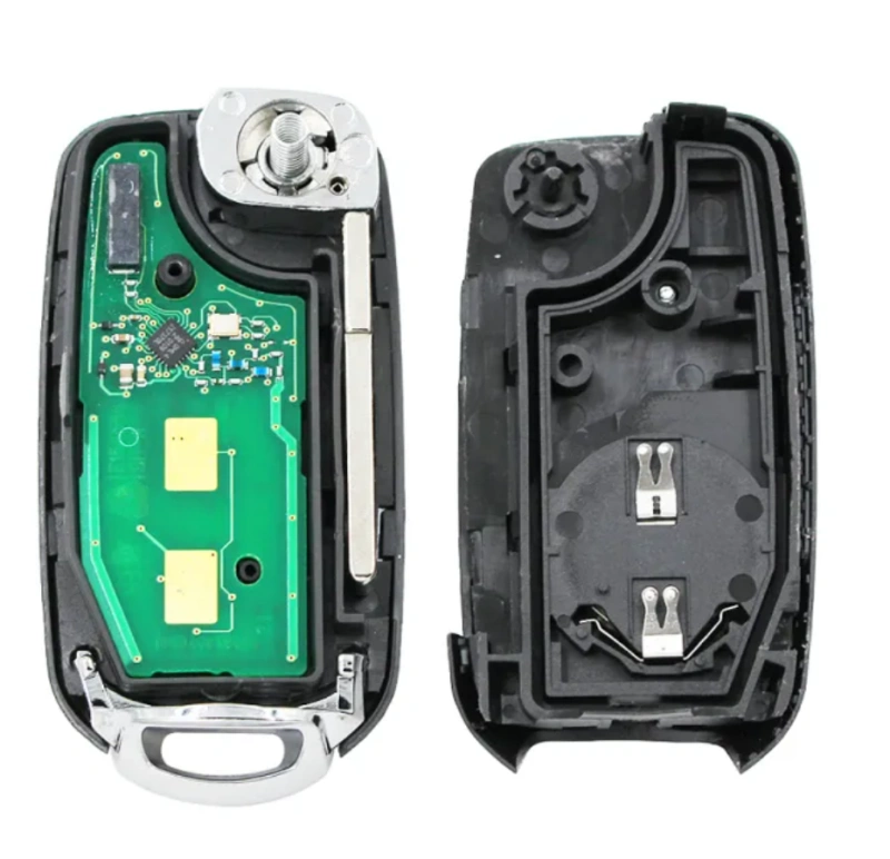 For Fiat Egea 500X tipo Original PCB+ aftermarket key shell 3 button Flip remote key Megamos AES 48 chip 433mhz SIP22 blade