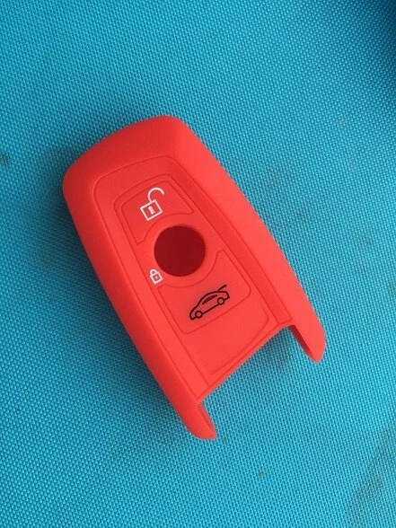 For BMW 3 button key silicone case black blue red color