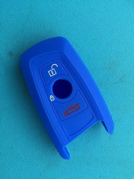 For BMW 3 button key silicone case black blue red color