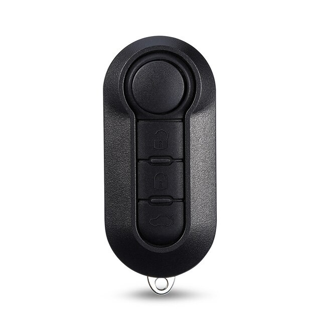 For Fiat 3 button remote key blank black button